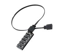 Kaeltsyn Cavo indirizzabile per hub Ventola a Colori da 1 a 5/8 Porte 5 V 3 Pin ARGB Estensione Facile connessione più ventole e dispositivi Raffreddamento della CPU, migliorando l ' attrattiva del
