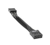Kaeltsyn Cavo prolunga USB per Desktop Interno | USB 2.0 da 9 pin maschio a femmina, cavo a nastro da 10 cm per collegamento della porta anteriore della scheda