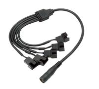 Kaeltsyn Cavo sdoppiatore di alimentazione flessibile per case del computer, 37 cm, con design anti trazione per configurazioni multiple PC Link Wire