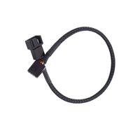 Kaeltsyn Cavo sdoppiatore Ventola a 4 Pin Prolunga Intrecciata da 1 a 3 per Cavo sdoppiatore Ventola Computer Raffreddamento Potenza CPU della Scheda Madre