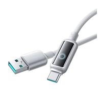 Kaeltsyn Cavo USB C con molteplici Protezioni, White USB TYPEC | Ricarica rapida PD100W con algoritmo intelligente per la protezione della batteria e maggiore durata dei