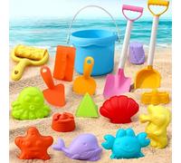 Kaeltsyn Collezione Creative Beach Play Strumenti per la Sabbia in ABS, tra Cui Secchio, Pala e Stampo, Bambole Sabbia per Bambini all ' Aperto