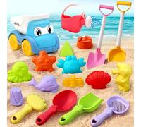 Kaeltsyn Collezione Creative Beach Play Strumenti per la Sabbia in ABS, tra Cui Secchio, Pala e Stampo, Bambole Sabbia per Bambini all ' Aperto