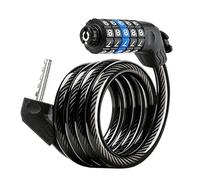 Kaeltsyn Combinazione di biciclette durevoli con 100000 codici possibili lunghezza regolabile biciclette combinazione di sicurezza