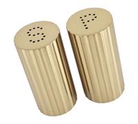 Kaeltsyn Confezione da 2 bottiglie dispenser per condimenti in acciaio inox con motivo a righe per un controllo preciso del sapore in cucina e all'aperto, dispenser per condimenti facile da pulire