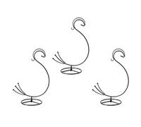 Kaeltsyn Confezione da 3 eleganti ganci in metallo con base rotonda per decorazione della cucina e esposizione di piante, gancio decorativo da parete