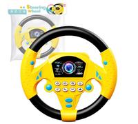 Kaeltsyn Console con Pulsanti Musicali Giocattolo sul, Black Yellow | Gioca come se fossi alla guida, Azioni dei pulsanti, Risposta musicale, Viaggi in età prescolare, Attività da