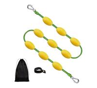 Kaeltsyn Corda di traino galleggiante di forza 18,2 m con boa gialla per barche kayak per tubi
