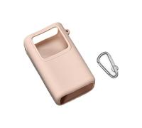 Kaeltsyn Custodia leggera in silicone con clip per alimentatore, facile da trasportare e indossare, supporto di ricarica antigraffio per accesso al cavo, colore nero grigio neutro