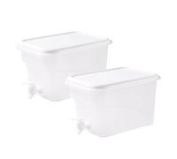 Kaeltsyn Distributore di bevande con rubinetto a prova di perdite Contenitore per bevande fredde con beccuccio Brocca di grande capacità per frigorifero Frigorifero Brocca per acqua fredda