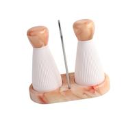 Kaeltsyn Elegante macina pepe in ABS pratico in ceramica e vassoio compatto, ideale per la cottura