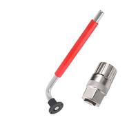 Kaeltsyn Estrattore di pedivelle per biciclette in acciaio al carbonio pesante, strumento di rimozione dei movimenti centrali per appassionati di ciclismo e meccanici, biciclette multiuso