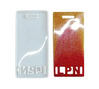 Kaeltsyn Etichetta robusta del nome del silicone per i distintivi del pass del lavoro dello studente che fabbricano nel colore bianco