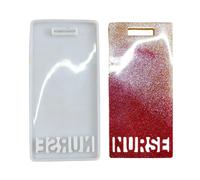 Kaeltsyn Etichetta robusta del nome del silicone per i distintivi del pass del lavoro dello studente che fabbricano nel colore bianco