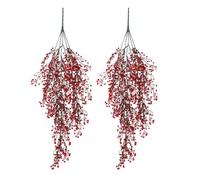 Kaeltsyn Felci artificiali Willow Vine Pianta da appendere per la decorazione della stanza interna Realistico Felci Ivies Ornamento Faux Twiner Climbers Muro Deck