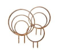 Kaeltsyn Gabbia per piante in legno adatta per giardinieri impegnati per migliorare l'aspetto del giardino Gabbia decorativa naturale a forma di foglie vuote