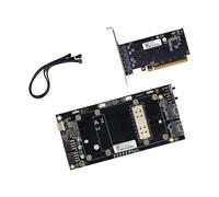 Kaeltsyn GPU Server Conversion SXM2 to PCIe Adapter for V100 GPU with included Host Card and Connection Cables Power