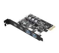 Kaeltsyn Hub PCIE ad alta velocità a USB3.0 4 porte desktop con adattatore USB-a e Type-C C PCIe