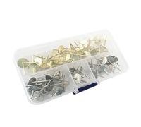 Kaeltsyn Kit multiuso da appendere per quadri, pratici ganci per foto e orologi, senza foratura, chiodi, ganci per esporre opere d'arte, 50 pezzi