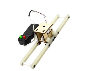Kaeltsyn Macchina per Progetto Pista dentata in Legno, A | Modello assemblaggio del controller manuale, compito costruzione delle scienze a scuola, dimostrazione