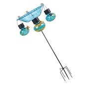 Kaeltsyn Mangiatoia solare automatica per uccelli con camera di cibo visibile durevole ornamenti esterni per gli appassionati della fauna selvatica del cortile mangiatoia per colibrì alimentatore