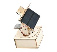 Kaeltsyn Modello di apprendimento del pannello solare visibile con assemblaggio in legno per attività scientifiche da scrivania, osservazione in aula e studio domestico Modello di scienza solare