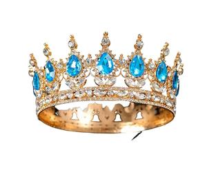 Kaeltsyn Ornamento per capelli alla moda con 8 corone di occhio che combina eleganza e comfort, gioielli tradizionali per capelli da principessa, elegante per occasioni formali, Misura unica, come