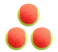 Kaeltsyn Palline da tennis, 3 pezzi, per allenamento, per cani, allenamento per principianti, bambini, in gomma morbida, per badminton