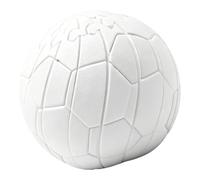 Kaeltsyn Pallone da Calcio trasformabile Stampato in 3D con Liscio, White | Giocattolo sicuro in silicone con consistenza morbida per bambini adulti, esercizi con le mani, uso domestico e