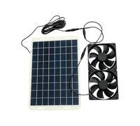 Kaeltsyn Pannello solare con cuscinetto a sfera con ventola con pannello da 15 W, ideale per il raffreddamento esterno e interno ventilatore solare esterno