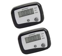 Kaeltsyn Piccolo contapassi digitale portatile, con clip, semplice contatore di passi, camminata duratura, per fitness, campeggio, escursionismo, sport, semplice con precisione