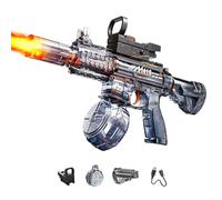 Kaeltsyn Pistola Acqua Automatica M416 Giocattolo con Fuoco, Black | Giocattolo interattivo con acqua, battaglie acquatiche, con risposta fuoco rapida e luce