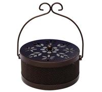 Kaeltsyn Porta incenso a spirale, con manico e coperchio, per bruciatori di incenso da viaggio