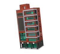 Kaeltsyn Repliche di edifici in miniatura del paesaggio della città Modello di diorami ABS scala 1/150 per la decorazione della tavola della sabbia Display architettonico Modello di edificio educativo