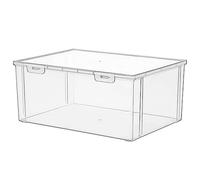 Kaeltsyn Scatola trasparente per pane con coperchio, multifunzione, per organizzare la casa per la cucina e la sala da pranzo, porta pane per frigorifero