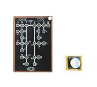 Kaeltsyn Scheda PCB per Dispositivo Pratica Morse per Principianti con | Pannello supporto all ' apprendimento per studenti hobbisti Pacchetti viaggio per ripetizioni esercitazioni