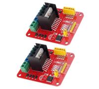 Kaeltsyn Scheda Progetto del microcontrollore, 2pcs | Modulo driver L298N con routing a 2, aree connessione guidata, utilizzo stepper