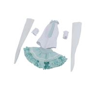 Kaeltsyn Set Abiti da Scuola alla per Bambole 1/6, Include Top con Spalle Scoperte e Gonna a Pieghe Abito da Bambola alla Clear Desire