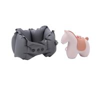Kaeltsyn Set Cuscini per Collo da Viaggio Portatili con Supporto ergonomico per voli in Auto e uffici Design a gonfiaggio rapido Cuscino per Collo Sottile e Facile da Pulire