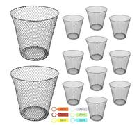 Kaeltsyn Set di 10 protezioni per piante in ferro con paletti piegati inclusi per un posizionamento sicuro del terreno in aree esterne rete da giardino antiruggine