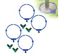 Kaeltsyn Set di 2 irrigatori automatici per piante, collegamento al tubo in ABS, installazione semplice, set di irrigazione per esterni