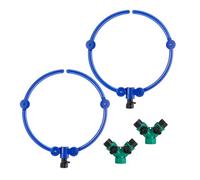 Kaeltsyn Set di 2 irrigatori automatici per piante, collegamento al tubo in ABS, installazione semplice, set di irrigazione per esterni