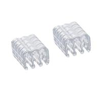 Kaeltsyn Set di 8 clip per la gestione dei cavi a 6 pin, in PVC, adatte per cablaggio ordinato e migliore raffreddamento nel case del computer, clip per cavi in PVC
