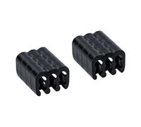 Kaeltsyn Set di 8 clip per la gestione dei cavi a 6 pin, in PVC, adatte per cablaggio ordinato e migliore raffreddamento nel case del computer, clip per cavi in PVC
