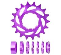 Kaeltsyn Set di conversione a velocità singola 16T 18T con anelli di bloccaggio distanziatori per più biciclette Set di conversione singola