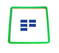 Kaeltsyn Set Giochi Lancio degli, Cerchio, 38CM square5circle | colorati e elementi fissaggio per allenamento agilità, attività coordinazione ' equilibrio