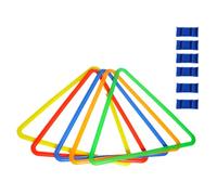 Kaeltsyn Set Giochi Lancio degli, Cerchio, 38CM triangle5circ | colorati e elementi fissaggio per allenamento agilità, attività coordinazione ' equilibrio