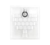 Kaeltsyn Si illumina attraverso il modello di cuore appannato Keycap Set 21Keys Materiali originali di altezza per tastiere Materiali di personalizzazione Tasti ergonomici