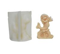 Kaeltsyn Stampo in silicone a forma di sirene 3D, profumato, per aromaterapia
