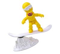 Kaeltsyn Statuetta decorativa a forma di sci inerziale, decorazione per cruscotto dell'auto, con divertente effetto di movimento, per gli amanti delle auto e degli interni dei veicoli